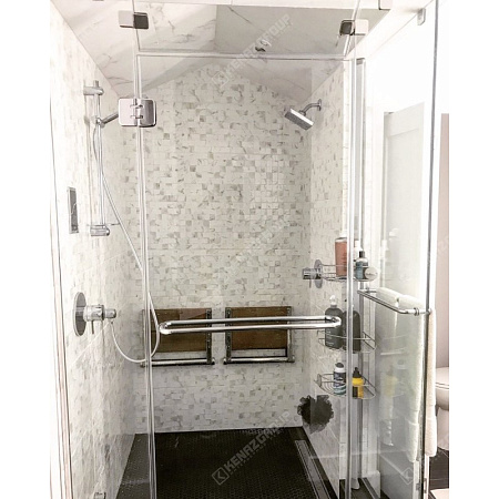 Фото - Душевая стеклянная угловая в ванную от KenazGroup.pro