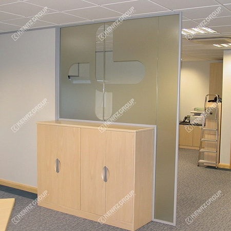 Фото - Перегородка из стекла с использованием пескоструя   от KenazGroup.pro