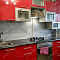 Фото - Скинали из стекла для красной кухни  от KenazGroup.pro