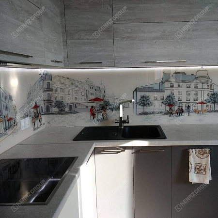 Фото - Скинали из стекла в кухню  от KenazGroup.pro