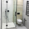 Фото - Душевая в угол с черной фурнитурой от KenazGroup.pro