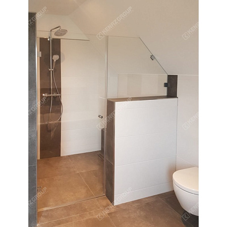 Фото - Душевая линейная в мансарде от KenazGroup.pro