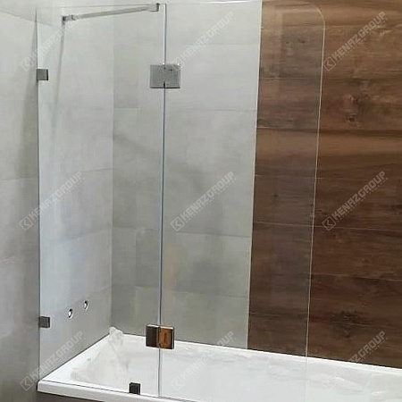 Фото - Душевая перегородка на ванную распашная от KenazGroup.pro