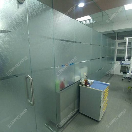 Фото - Перегородка цельностеклянная с нанесением рисунка  от KenazGroup.pro