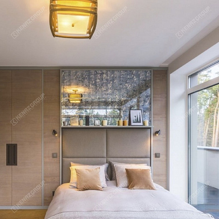 Фото - Остекление стены в спальне от KenazGroup.pro