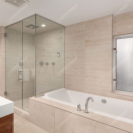Фото - Душевая примыкает к ванной из стекла от KenazGroup.pro