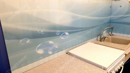 Фото - Скинали из стекла с абстрактным изображением  от KenazGroup.pro