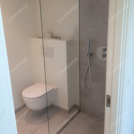 Фото - Душевая стеклянная перегородка без двери от KenazGroup.pro