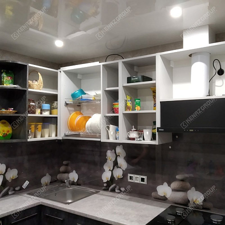 Фото - Скинали из стекла для черной кухни  от KenazGroup.pro