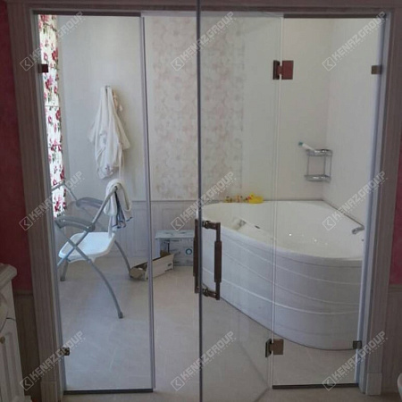 Фото - Перегородка из прозрачного стекла в ванную  от KenazGroup.pro