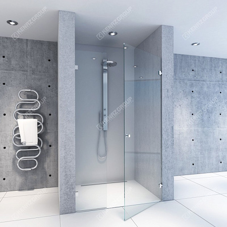 Линейная распашная душевая с добором K102 | Kenazgroup.pro