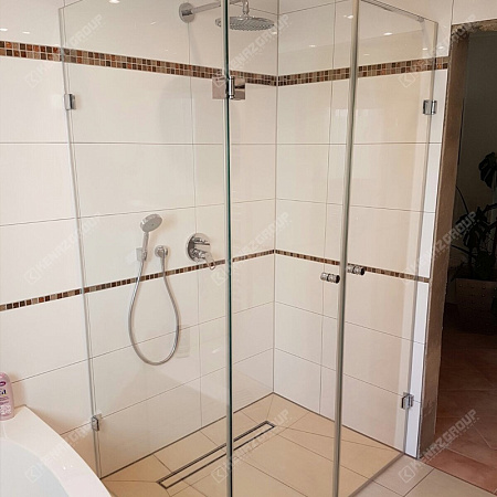 Фото - Душевая в угол с двухстворчатой дверью от KenazGroup.pro