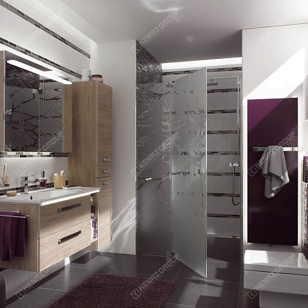 Фото - Душевая линейная эксклюзивная с пескоструйным рисунком от KenazGroup.pro