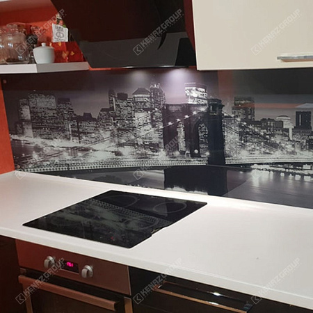 Фото - Скинали из стекла с изображением города  от KenazGroup.pro