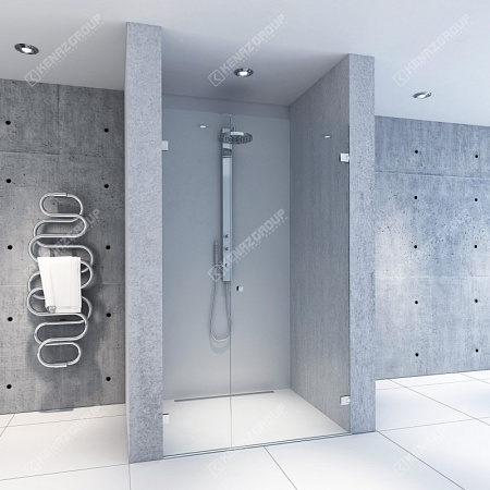 Линейная распашная душевая с добором K102 | Kenazgroup.pro